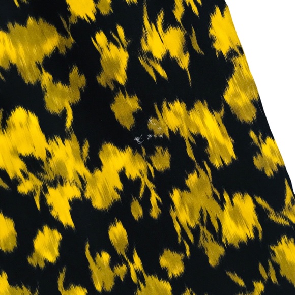 MICHAEL KORS • Black Strapless Leaf Print Dress - Picture 13 of 15